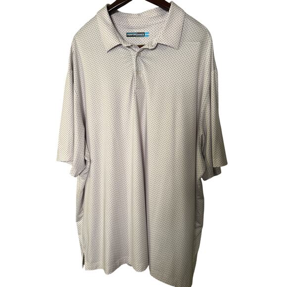 Roundtree & Yorke Performance Polo 2XB Red with White Moisture Wicking - Picture 1 of 4